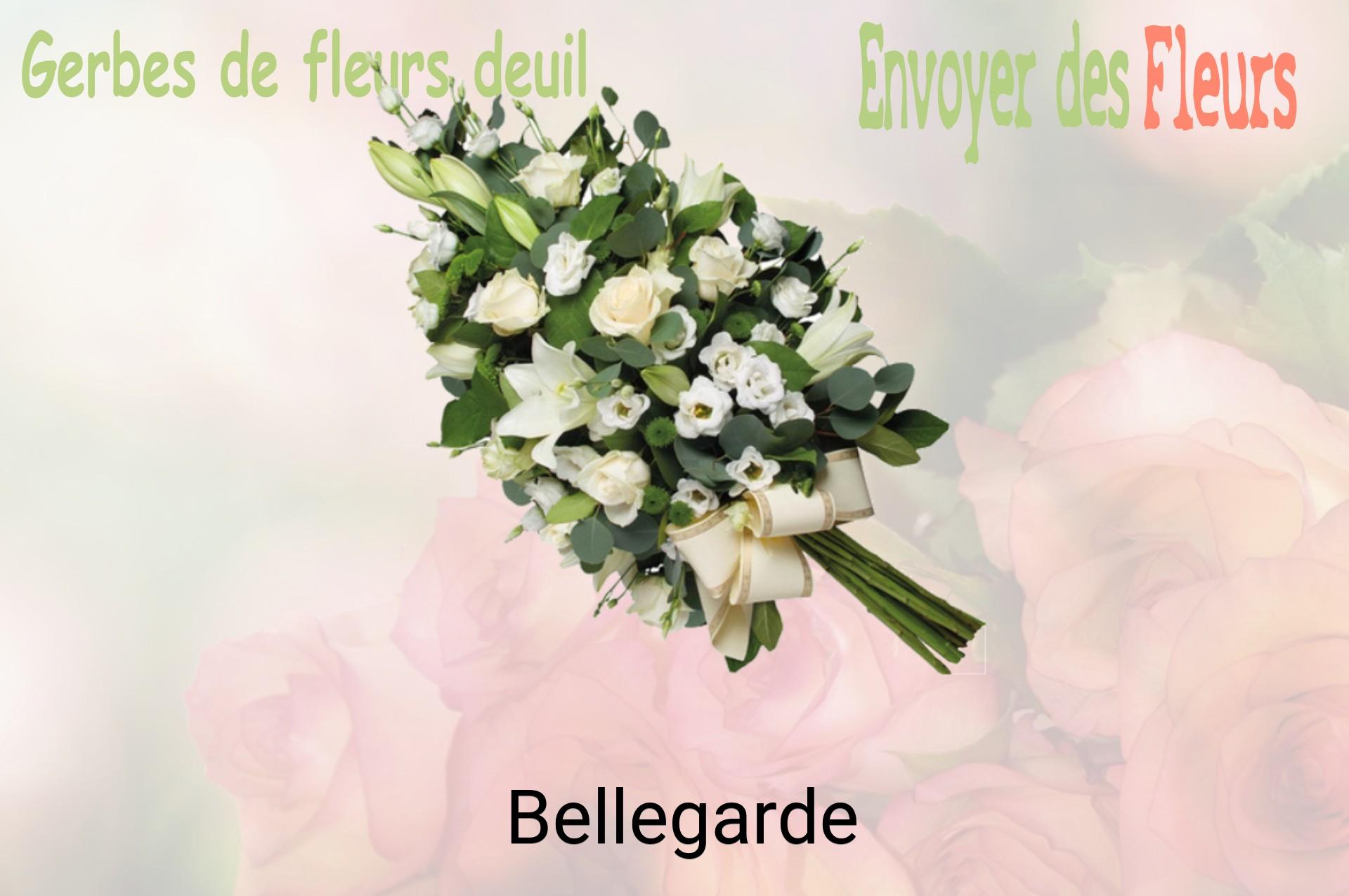 Gerbe de fleurs de deuil livrée à Bellegarde
